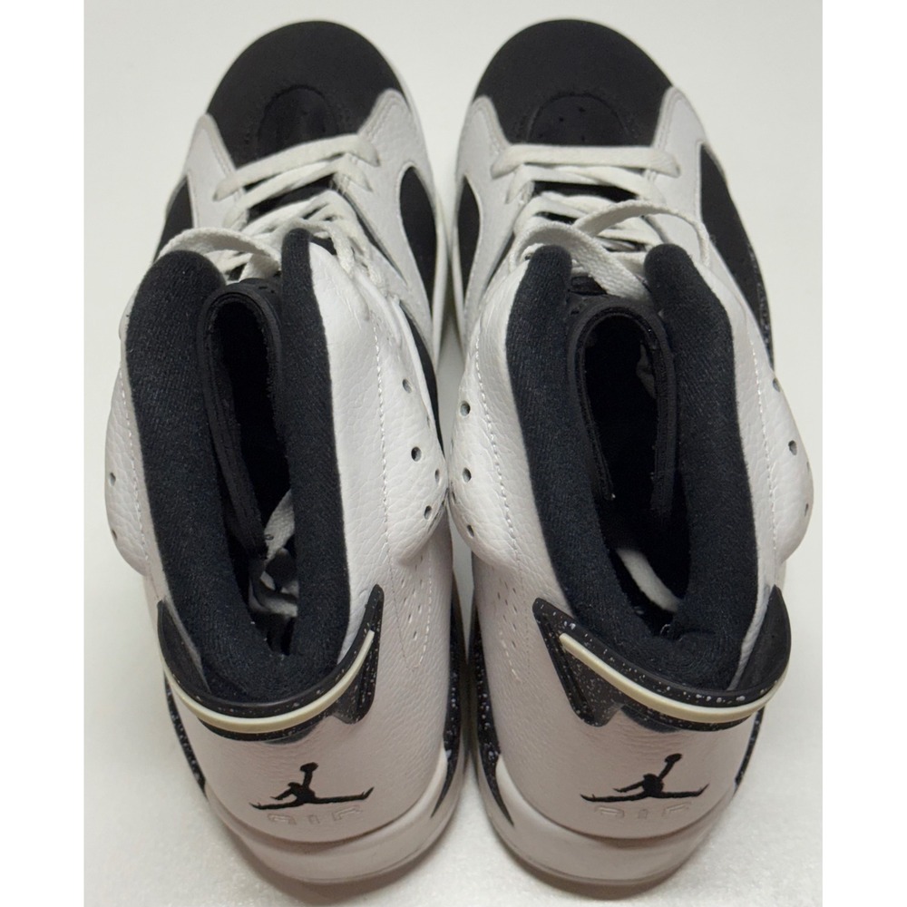 Air Jordan 6 Retro Oreo White Black Speckled Sneakers Mens Size 10 - Picture 4 of 7